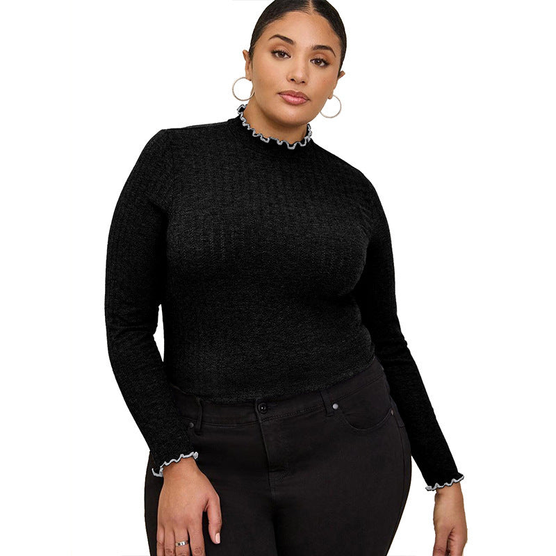 Women's Half-high Collar Long Sleeves