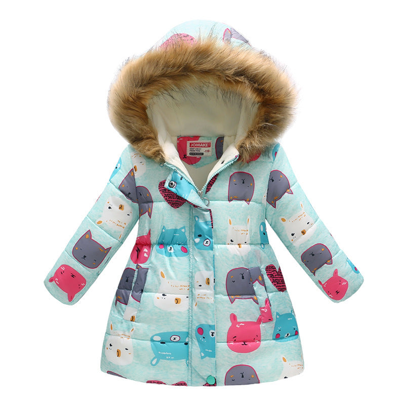 Winter Girls Jackets Cotton Padded Coat