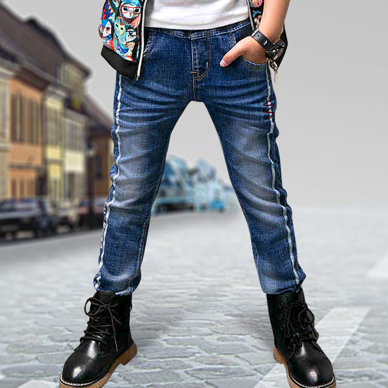 Boys Fashion Straight Casual Pants