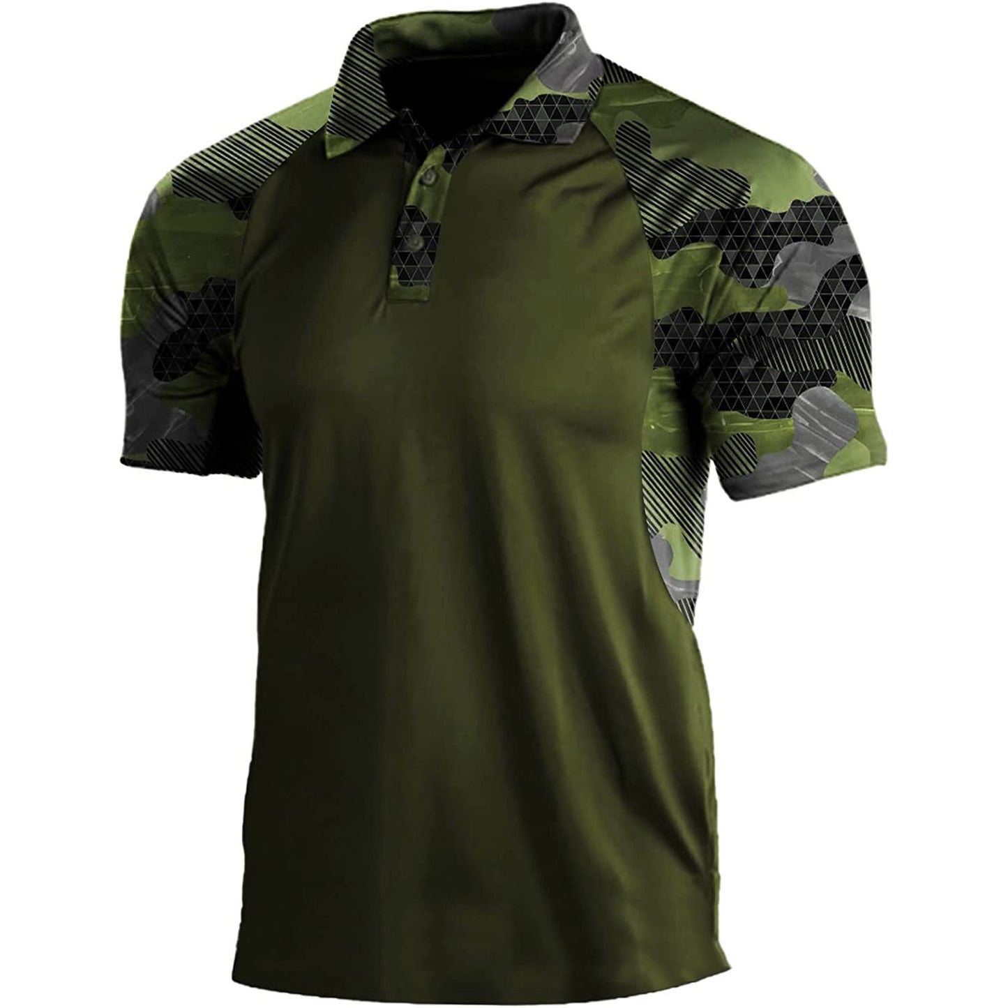 Lapel Short-sleeved Polo Shirt Men