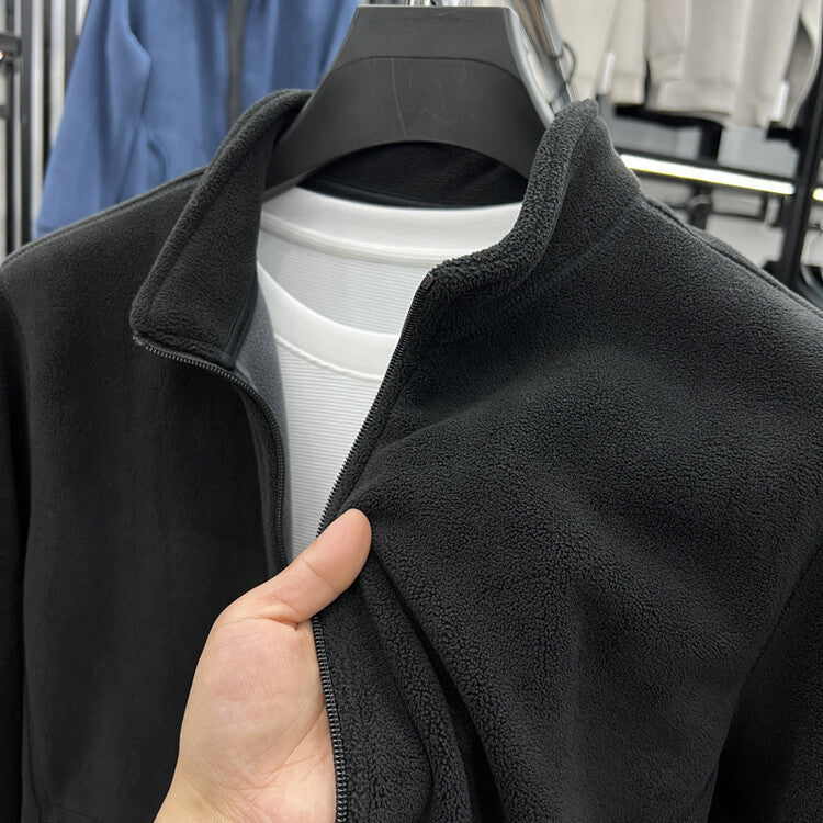 Collar Zipper Thermal Polar Fleece For Men