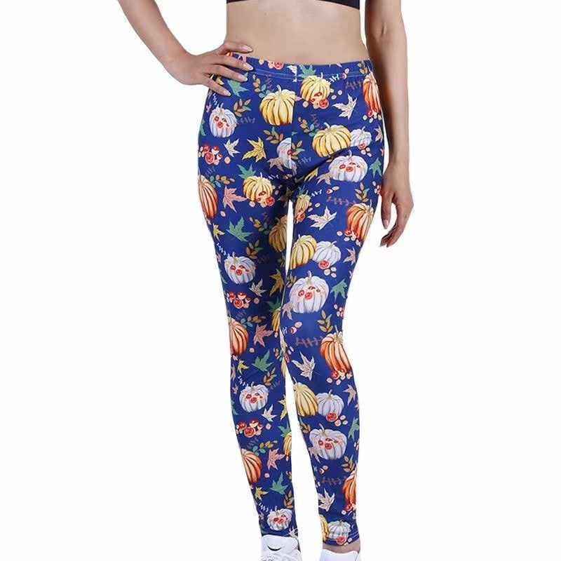 Fashion Printed Stretch Slimming Leggings Women