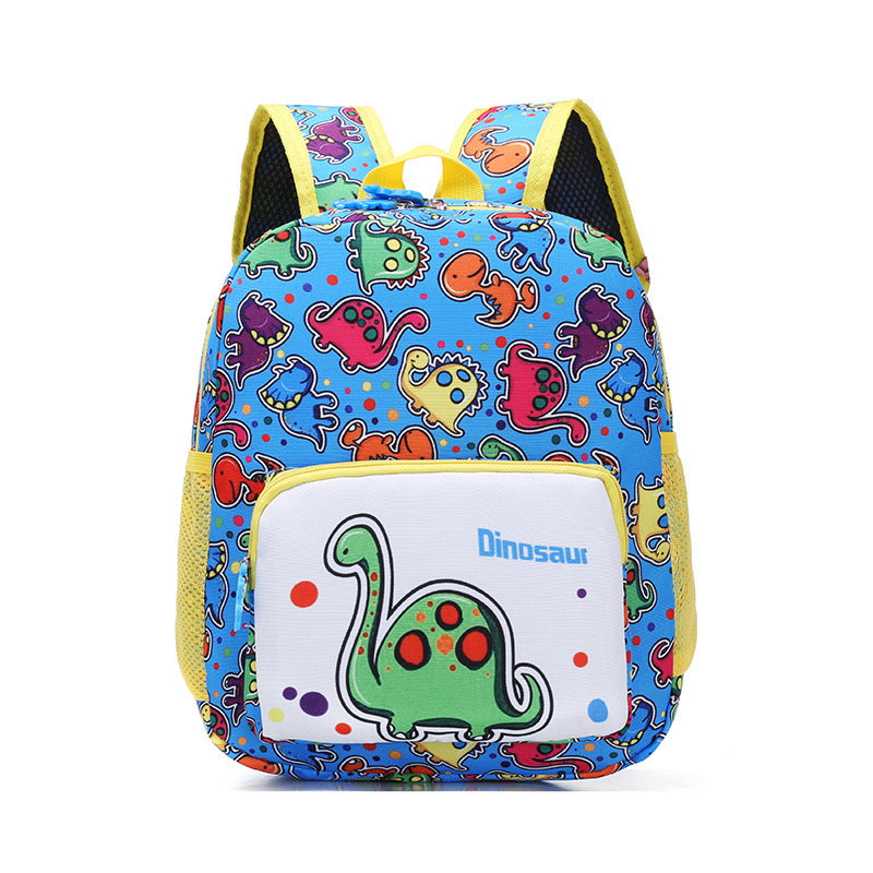 Cartoon Student Schoolbag Dinosaur Print