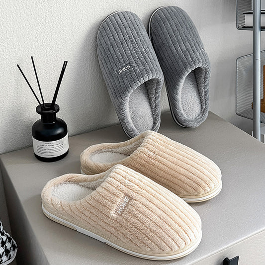 Cozy Cotton  Non-slip Warm Plush Slippers - Trendys Collections